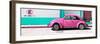 ¡Viva Mexico! Panoramic Collection - "En Linea Roja" Pink VW Beetle Car-Philippe Hugonnard-Framed Photographic Print