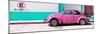 ¡Viva Mexico! Panoramic Collection - "En Linea Roja" Pink VW Beetle Car-Philippe Hugonnard-Mounted Photographic Print