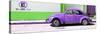 ¡Viva Mexico! Panoramic Collection - "En Linea Roja" Purple VW Beetle Car-Philippe Hugonnard-Stretched Canvas