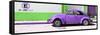 ¡Viva Mexico! Panoramic Collection - "En Linea Roja" Purple VW Beetle Car-Philippe Hugonnard-Framed Stretched Canvas