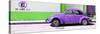 ¡Viva Mexico! Panoramic Collection - "En Linea Roja" Purple VW Beetle Car-Philippe Hugonnard-Stretched Canvas