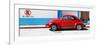 ¡Viva Mexico! Panoramic Collection - "En Linea Roja" Red VW Beetle Car-Philippe Hugonnard-Framed Photographic Print