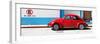 ¡Viva Mexico! Panoramic Collection - "En Linea Roja" Red VW Beetle Car-Philippe Hugonnard-Framed Photographic Print