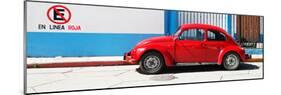 ¡Viva Mexico! Panoramic Collection - "En Linea Roja" Red VW Beetle Car-Philippe Hugonnard-Mounted Photographic Print