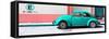 ¡Viva Mexico! Panoramic Collection - "En Linea Roja" Turquoise VW Beetle Car-Philippe Hugonnard-Framed Stretched Canvas