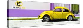 ¡Viva Mexico! Panoramic Collection - "En Linea Roja" Yellow VW Beetle Car-Philippe Hugonnard-Stretched Canvas