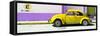 ¡Viva Mexico! Panoramic Collection - "En Linea Roja" Yellow VW Beetle Car-Philippe Hugonnard-Framed Stretched Canvas