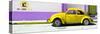 ¡Viva Mexico! Panoramic Collection - "En Linea Roja" Yellow VW Beetle Car-Philippe Hugonnard-Stretched Canvas