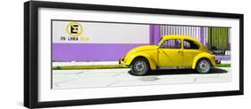 ¡Viva Mexico! Panoramic Collection - "En Linea Roja" Yellow VW Beetle Car-Philippe Hugonnard-Framed Photographic Print