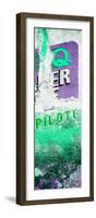 ¡Viva Mexico! Panoramic Collection - Green Grunge Wall II-Philippe Hugonnard-Framed Photographic Print