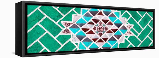 ¡Viva Mexico! Panoramic Collection - Green Mosaics-Philippe Hugonnard-Framed Stretched Canvas