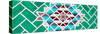 ¡Viva Mexico! Panoramic Collection - Green Mosaics-Philippe Hugonnard-Stretched Canvas