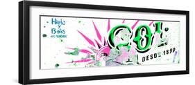 ¡Viva Mexico! Panoramic Collection - Green SOL Sign Street Wall-Philippe Hugonnard-Framed Photographic Print