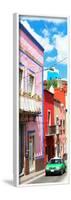 ¡Viva Mexico! Panoramic Collection - Green Taxi-Philippe Hugonnard-Framed Photographic Print