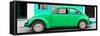 ¡Viva Mexico! Panoramic Collection - Green VW Beetle Car-Philippe Hugonnard-Framed Stretched Canvas