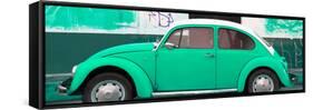 ¡Viva Mexico! Panoramic Collection - Green VW Beetle-Philippe Hugonnard-Framed Stretched Canvas