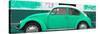 ¡Viva Mexico! Panoramic Collection - Green VW Beetle-Philippe Hugonnard-Stretched Canvas