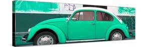 ¡Viva Mexico! Panoramic Collection - Green VW Beetle-Philippe Hugonnard-Stretched Canvas