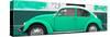 ¡Viva Mexico! Panoramic Collection - Green VW Beetle-Philippe Hugonnard-Stretched Canvas