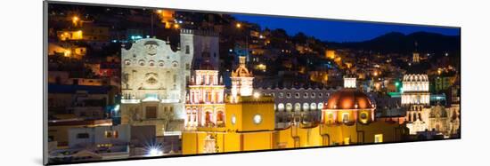 ¡Viva Mexico! Panoramic Collection - Guanajuato by Night-Philippe Hugonnard-Mounted Photographic Print