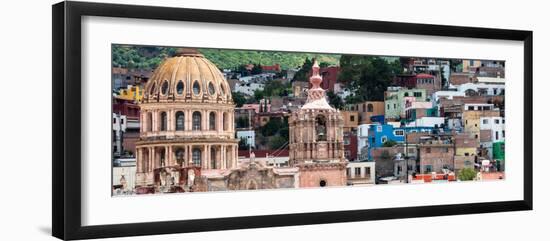 ¡Viva Mexico! Panoramic Collection - Guanajuato Church Domes II-Philippe Hugonnard-Framed Photographic Print