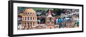 ¡Viva Mexico! Panoramic Collection - Guanajuato Church Domes II-Philippe Hugonnard-Framed Photographic Print