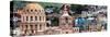¡Viva Mexico! Panoramic Collection - Guanajuato Church Domes II-Philippe Hugonnard-Stretched Canvas