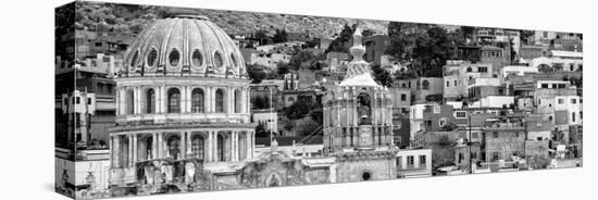 ¡Viva Mexico! Panoramic Collection - Guanajuato Church Domes III-Philippe Hugonnard-Stretched Canvas