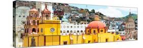 ¡Viva Mexico! Panoramic Collection - Guanajuato Church Domes IV-Philippe Hugonnard-Stretched Canvas