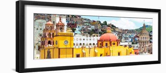 ¡Viva Mexico! Panoramic Collection - Guanajuato Church Domes IV-Philippe Hugonnard-Framed Photographic Print