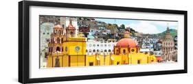 ¡Viva Mexico! Panoramic Collection - Guanajuato Church Domes IV-Philippe Hugonnard-Framed Photographic Print