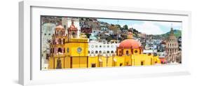 ¡Viva Mexico! Panoramic Collection - Guanajuato Church Domes IV-Philippe Hugonnard-Framed Photographic Print