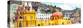 ¡Viva Mexico! Panoramic Collection - Guanajuato Church Domes IV-Philippe Hugonnard-Stretched Canvas