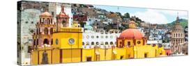 ¡Viva Mexico! Panoramic Collection - Guanajuato Church Domes IV-Philippe Hugonnard-Stretched Canvas