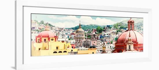 ¡Viva Mexico! Panoramic Collection - Guanajuato Cityscape IV-Philippe Hugonnard-Framed Photographic Print