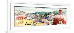 ¡Viva Mexico! Panoramic Collection - Guanajuato Cityscape IV-Philippe Hugonnard-Framed Photographic Print