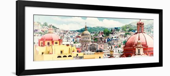 ¡Viva Mexico! Panoramic Collection - Guanajuato Cityscape IV-Philippe Hugonnard-Framed Photographic Print