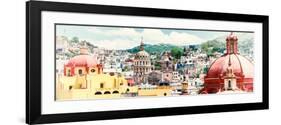 ¡Viva Mexico! Panoramic Collection - Guanajuato Cityscape IV-Philippe Hugonnard-Framed Photographic Print