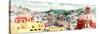¡Viva Mexico! Panoramic Collection - Guanajuato Cityscape IV-Philippe Hugonnard-Stretched Canvas