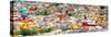 ¡Viva Mexico! Panoramic Collection - Guanajuato Colorful City III-Philippe Hugonnard-Stretched Canvas