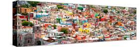 ¡Viva Mexico! Panoramic Collection - Guanajuato Colorful City VI-Philippe Hugonnard-Stretched Canvas