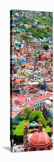 ¡Viva Mexico! Panoramic Collection - Guanajuato Colorful City VIII-Philippe Hugonnard-Stretched Canvas