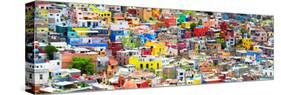 ¡Viva Mexico! Panoramic Collection - Guanajuato Colorful City XII-Philippe Hugonnard-Stretched Canvas