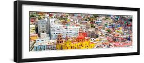 ¡Viva Mexico! Panoramic Collection - Guanajuato Colorful Cityscape I-Philippe Hugonnard-Framed Photographic Print