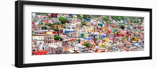 ¡Viva Mexico! Panoramic Collection - Guanajuato Colorful Cityscape III-Philippe Hugonnard-Framed Photographic Print