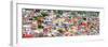 ¡Viva Mexico! Panoramic Collection - Guanajuato Colorful Cityscape III-Philippe Hugonnard-Framed Photographic Print