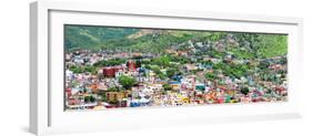 ¡Viva Mexico! Panoramic Collection - Guanajuato Colorful Cityscape IV-Philippe Hugonnard-Framed Photographic Print