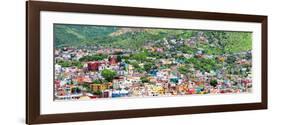 ¡Viva Mexico! Panoramic Collection - Guanajuato Colorful Cityscape IV-Philippe Hugonnard-Framed Photographic Print