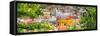¡Viva Mexico! Panoramic Collection - Guanajuato Colorful Cityscape IX-Philippe Hugonnard-Framed Stretched Canvas
