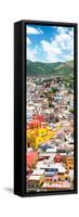 ¡Viva Mexico! Panoramic Collection - Guanajuato Colorful Cityscape V-Philippe Hugonnard-Framed Stretched Canvas